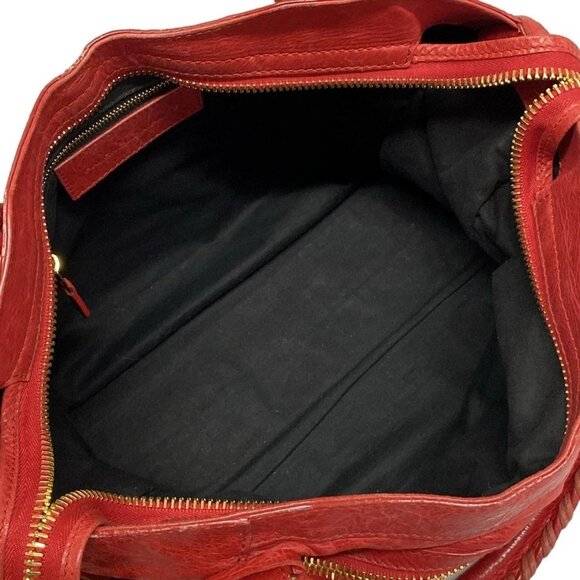 Auth BALENCIAGA The Giant City 173084 Red Leather - Handbag - Picture 15 of 16